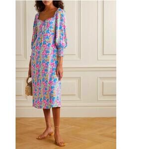 Faithfull The Brand Mathilde Midi Dress, Size 4